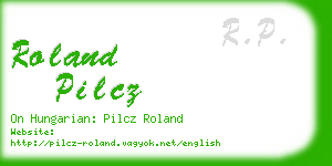 roland pilcz business card